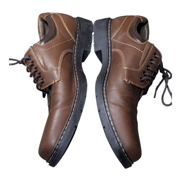 Dockers - Men\'s - Warden Rugged Oxford Shoes - In Brown Leather - Size 10.5 -GUC main image 10